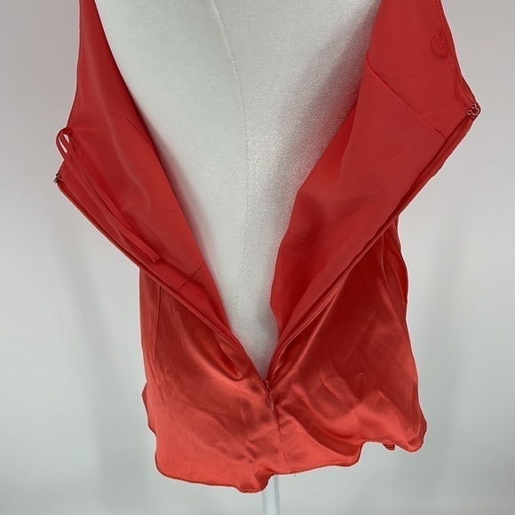 Cinq A Sept Stace Neon Coral One Shoulder Blouse Size Medium New with tags! - Picture 12 of 16